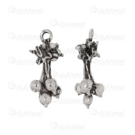 1413-5119-04 - Veggies Metal charm Beetroot 20x9x9mm Nickel 10pcs 1413-5119-04,Charms,Metal,montreal, quebec, canada, beads, wholesale