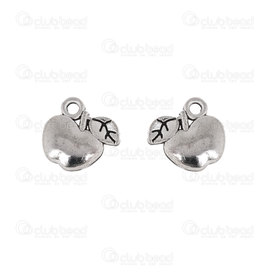 1413-5119-06 - Fruit Metal charm Apple 10x12mm Nickel 30pcs 1413-5119-06,Charms,Metal,montreal, quebec, canada, beads, wholesale