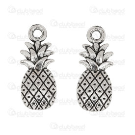1413-5119-08 - Fruit Metal Charm Pineapple 15.5x8mm Nickel 30pcs 1413-5119-08,Charms,Metal,montreal, quebec, canada, beads, wholesale