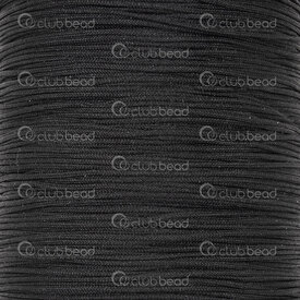 1601-0204-0.4F - Nylon Thread Flat 0.4mm Black 100m Roll 1601-0204-0.4F,d,montreal, quebec, canada, beads, wholesale