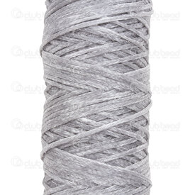 1601-0233-0.804 - Polyester Waxed Thread Flat 0.8mm Grey 50m Spool 1601-0233-0.804,0.8mm,Polyester,Waxed,Thread,Flat,0.8mm,Grey,50m Spool,China,montreal, quebec, canada, beads, wholesale