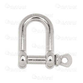 1602-0120-CLASP06 - DISC Metal Paracord Clasp Shackle 27x30mm Natural 5pcs 1602-0120-CLASP06,Findings,Clasps,Shackle,Metal,Paracord Clasp,Shackle,27x30mm,Grey,Natural,Metal,5pcs,China,montreal, quebec, canada, beads, wholesale