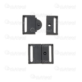 1602-0120-CLASP10 - Plastic Clasp Buckle 23x18x4mm Black Hole width 15x2mm 10 sets 1602-0120-CLASP10,Paracord,Plastic,Clasp,Buckle,23x18x4mm,Black,Black,Plastic,10 sets,China,Hole width 15x2mm,montreal, quebec, canada, beads, wholesale