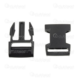 1602-0120-CLASP12 - Plastic Clasp Buckle 35.5x19.5mm inner 15x2.5mm Black 10 sets 1602-0120-CLASP12,Clasps,montreal, quebec, canada, beads, wholesale