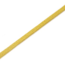 1602-0300-04 - Suedette Cord 1.4mmX3mm Yellow 10 Yard 1602-0300-04,montreal, quebec, canada, beads, wholesale