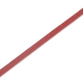 1602-0300-06 - Cordons Suédine 1.4mmX3mm Rouge 10 Verge 1602-0300-06,montreal, quebec, canada, beads, wholesale