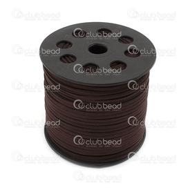 1602-0300-24 - Suedette Cord 1.5x3mm Dark Brown 100yd (91m) 1602-0300-24,Brown,1.5x3mm,Suedette,Cord,1.5x3mm,Brown,Dark,100yd (91m),China,montreal, quebec, canada, beads, wholesale