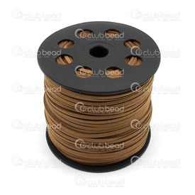 1602-0300-26 - Suedette Cord 1.5x3mm Medium Brown 100yd (91m) 1602-0300-26,Threads and Cords,Suedette,Suedette,Cord,1.5x3mm,Brown,Medium,100yd (91m),China,montreal, quebec, canada, beads, wholesale