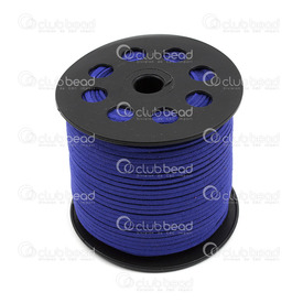 1602-0300-30 - Suedette Cord 1.5x3mm Royal Blue 100yd (91m) 1602-0300-30,1.5x3mm,Suedette,Cord,1.5x3mm,Royal Blue,100yd (91m),China,montreal, quebec, canada, beads, wholesale