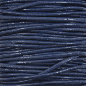 1602-0411-04 - Leather Cord 1.5mm Navy 10m Roll 1602-0411-04,1.5MM,Navy,Leather,Cord,1.5MM,Navy,10m Roll,China,montreal, quebec, canada, beads, wholesale