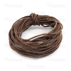 1602-0412-10T - Leather Cord Aged 2mm Brown 9m (29.5ft) 1602-0412-10T,Threads and Cords,Leather,Leather,Cord,Aged,2MM,Brown,9m (29.5ft),China,montreal, quebec, canada, beads, wholesale