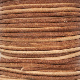 1602-0412-12 - Leather Cord 2mm Natural 10m Roll 1602-0412-12,Leather,Cord,2MM,Natural,10m Roll,China,montreal, quebec, canada, beads, wholesale