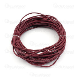 1602-0412-16 - Leather Cord 2mm Red Wine 10m Roll 1602-0412-16,montreal, quebec, canada, beads, wholesale