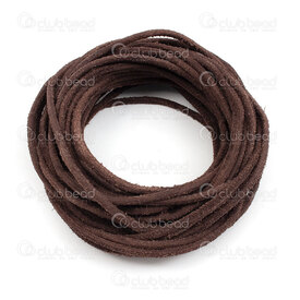 1602-0414-10T - Leather Cord Aged 3mm Brown 10m (32.8ft) 1602-0414-10T,cuir,montreal, quebec, canada, beads, wholesale