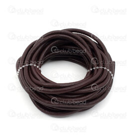 1602-0416-10 - Cuir 5mm Rond Brun Rouleau 5m 1602-0416-10,Cuir,montreal, quebec, canada, beads, wholesale