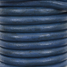 1602-0416-14 - Leather Cord 5mm Yale Blue 5m Roll India 1602-0416-14,L,5mm,Leather,Cord,5mm,Blue,Yale,5m Roll,India,montreal, quebec, canada, beads, wholesale