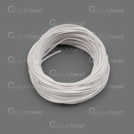 1602-0420-WH - Pu Faux Leather Flat Cord Soft 3mm White 10m (32.8ft) 1602-0420-WH,White,Pu Faux Leather,Flat,Cord,Soft,3MM,White,10m (32.8ft),China,montreal, quebec, canada, beads, wholesale
