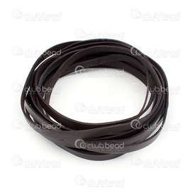 1602-0424-02 - Leather Flat Cord 10x2mm Dark Brown 5m (16.4ft) 1602-0424-02,Brown,Leather,Flat,Cord,10X2MM,Brown,Dark,5m (16.4ft),China,montreal, quebec, canada, beads, wholesale