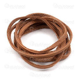 1602-0450-14 - Leather Cord Flat 4 to 5mm Beige App. 1.5m Italy 1602-0450-14,Threads and Cords,Leather,4 to 5mm,Leather,Cord,Flat,4 to 5mm,Beige,App. 1.5m,Italy,montreal, quebec, canada, beads, wholesale