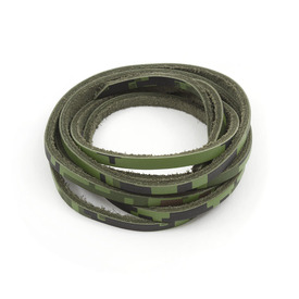 1602-0450-20 - Leather Cord Flat 4 to 5mm Camouflage App. 1.5m Italy Limited Quantity! 1602-0450-20,Cordons Cuir,4 to 5mm,Leather,Cord,Flat,4 to 5mm,Camouflage,App. 1.5m,Italy,Limited Quantity!,montreal, quebec, canada, beads, wholesale
