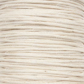 M-1604-0108 - Cotton Waxed Cord 1mm Beige 450m (492yd) M-1604-0108,1mm,Cotton,Waxed,Cord,1mm,Beige,450m (492yd),China,montreal, quebec, canada, beads, wholesale