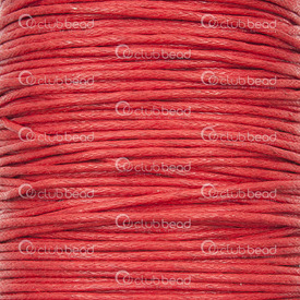 1604-0114 - Cotton Waxed Cord 1mm Red 91m (100 yd) 1604-0114,Cotton,Waxed,Cord,1mm,Red,91m (100 yd),China,montreal, quebec, canada, beads, wholesale