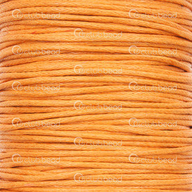 1604-0120 - Cordon Ciré Coton 1mm Orange 91m (100 yd) 1604-0120,Coton,Ciré,Cordons,1mm,Orange,91m (100 yd),Chine,montreal, quebec, canada, beads, wholesale