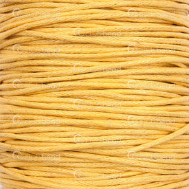 1604-0124 - Cotton Waxed Cord 1mm Dark Yellow 91m (100 yd) 1604-0124,Threads and Cords,Waxed cotton,Cotton,Waxed,Cord,1mm,Yellow,Dark,91m (100 yd),China,montreal, quebec, canada, beads, wholesale