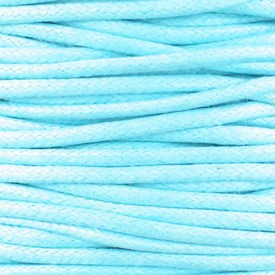 *1604-0202 - Cotton Waxed Cord 2mm Light Blue 91m (100 yd) *1604-0202,91m (100 yd),2MM,Cotton,Waxed,Cord,2MM,Blue,Light,91m (100 yd),China,montreal, quebec, canada, beads, wholesale