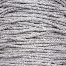 1604-0226 - Cotton Waxed Cord 2.5mm light Grey 91m (100 yd) 1604-0226,montreal, quebec, canada, beads, wholesale