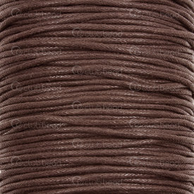 M-1604-0304 - Cotton Waxed Cord 1.5mm Dark Brown 450m (492yd) M-1604-0304,Brown,1.5MM,Cotton,Waxed,Cord,1.5MM,Brown,Dark,450m (492yd),China,montreal, quebec, canada, beads, wholesale