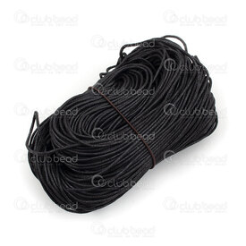 1604-0309-2 - Cotton Waxed Cord 1.5mm Black Braided Loose 100 Yards 1604-0309-2,Waxed cotton,montreal, quebec, canada, beads, wholesale