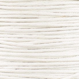 *1604-0312 - Cotton Waxed Cord 1.5mm White 91m (100 yd) *1604-0312,Waxed cotton,1.5MM,Cotton,Waxed,Cord,1.5MM,White,91m (100 yd),China,montreal, quebec, canada, beads, wholesale