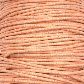 1604-0326 - Cotton Waxed Cord 1.5mm Light Salmon Pink 91m (100 yd) 1604-0326,1.5MM,Cotton,Waxed,Cord,1.5MM,Salmon Pink,Light,91m (100 yd),China,montreal, quebec, canada, beads, wholesale