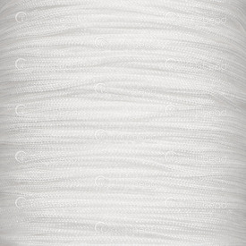 1604-0400-02 - Cordon Polyester 1mm Blanc 91m (100 yd) 1604-0400-02,Polyester,Cordons,1mm,Blanc,91m (100 yd),Chine,montreal, quebec, canada, beads, wholesale