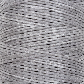1604-0430-04 - Polyamide Waxed Thread Flat 1mm Silver-Grey Ideal for leather 250m Spool 1604-0430-04,Polyamide,Waxed,Thread,Flat,1mm,Silver-Grey,250m Spool,China,Ideal for leather,montreal, quebec, canada, beads, wholesale