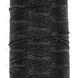 1604-0431-02 - Polyamide Waxed Thread Flat 1.2mm Black Ideal for leather 250m Spool 1604-0431-02,Polyamide,Waxed,Thread,Flat,1.2mm,Black,250m Spool,China,Ideal for leather,montreal, quebec, canada, beads, wholesale