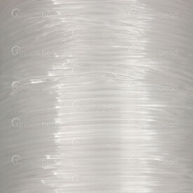1605-0100-1.2 - Monofilament Elastic Thread 1.2mm Clear 20m Roll 1605-0100-1.2,FIL ELASTIQUE 0.6,Monofilament,Elastic,Thread,1.2mm,Clear,20m Roll,China,montreal, quebec, canada, beads, wholesale