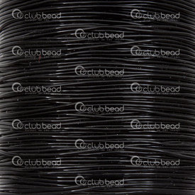 1605-0106-50 - Monofilament Elastic Thread 0.8mm Black 50m Roll 1605-0106-50,fil élastique,0.8mm,Monofilament,Elastic,Thread,0.8mm,Black,50m Roll,China,montreal, quebec, canada, beads, wholesale