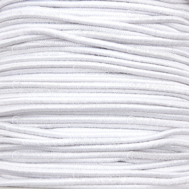 1605-0122 - Nylon Elastic Cord 1.2mm White 50m Roll 1605-0122,White,50m Roll,Nylon,Elastic,Cord,1.2mm,White,50m Roll,China,montreal, quebec, canada, beads, wholesale