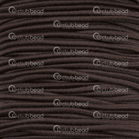 1605-0124 - Nylon Elastic Cord 1.5mm Brown 40m Roll 1605-0124,Elastic,Nylon,Elastic,Cord,1.5MM,Brown,40m Roll,China,montreal, quebec, canada, beads, wholesale