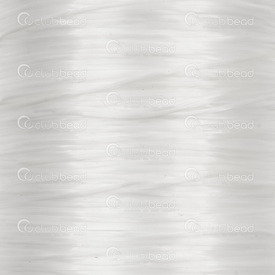 1605-0142 - Lycra Elastic Thread 0.8mm White 60m Roll 1605-0142,fil élastique,0.8mm,Lycra,Elastic,Thread,0.8mm,White,60m Roll,China,montreal, quebec, canada, beads, wholesale