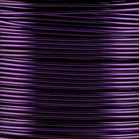 *1606-1016-22 - Beaders' Choice Copper Wire Silver Plated 16 Gauge Purple App. 3m Turkey *1606-1016-22,Copper,Silver plated,Copper,Wire,Silver Plated,16 Gauge,Purple,App. 3m,Turkey,Beaders' Choice,montreal, quebec, canada, beads, wholesale