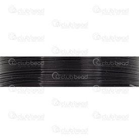 1606-1526-02 - Iron wire 26gauge (0.4mm) black 10m roll 1606-1526-02,Metallic wires,Other,montreal, quebec, canada, beads, wholesale