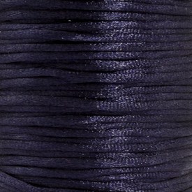 *1608-5018 - Nylon Cord Rat Tail 1mm Blue Black 100m Roll *1608-5018,Nylon,Cord,Rat Tail,1mm,Black,Blue,100m Roll,China,montreal, quebec, canada, beads, wholesale