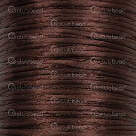 1608-5021-0208 - Nylon Cord Rat Tail 2mm Brown 90m (295ft) 1608-5021-0208,Threads and Cords,Rat tail,Nylon,Cord,Rat Tail,2MM,Brown,90m (295ft),China,montreal, quebec, canada, beads, wholesale
