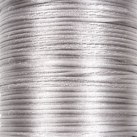 1608-5021-0310 - Nylon Cord Rat Tail 1.5mm Silver 55m (180ft) 1608-5021-0310,Threads and Cords,Rat tail,Nylon,Cord,Rat Tail,1.5MM,Silver,55m (180ft),China,montreal, quebec, canada, beads, wholesale