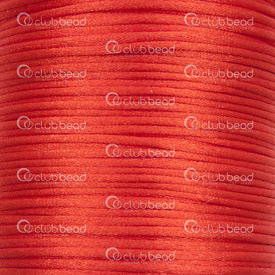 1608-5021-0314 - Nylon Cord Rat Tail 1.5mm Red 55m (180ft) 1608-5021-0314,55m (180ft),Nylon,Cord,Rat Tail,1.5MM,Red,55m (180ft),China,montreal, quebec, canada, beads, wholesale