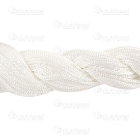 1610-2000-02 - Polyester Silk Imitaion Thread 1mm White 28m 1610-2000-02,Polyester,White,Polyester,Silk Imitaion,Thread,1mm,White,28m,China,montreal, quebec, canada, beads, wholesale