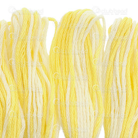 *1610-2001-14 - Cotton Embroidery Thread Color Gradient Yellow 6x8m *1610-2001-14,Embroidery threads,Cotton,Embroidery Thread,Color Gradient,Yellow,6x8m,China,montreal, quebec, canada, beads, wholesale